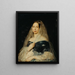 Portrait d'une dame - Karl von Jagemann — inramlat konstverk på väggen