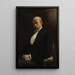 Portrait de Teodor Rygier skulptör - Karol Miller — inramlat konstverk på väggen