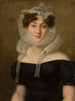 Portrait d'une dame à la casquette - Karol Schweikart — vy av konstverket