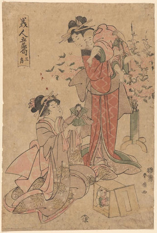 Katsukawa Shunsen - Two Women with a Child.webp