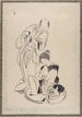 Album av skissbok av Katsushika Hokusai och hans lärjungar Pl13 - Katsushika Hokusai — vy av konstverket