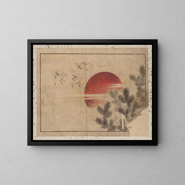 Album de croquis de Katsushika Hokusai et de ses disciples Pl46 - Katsushika Hokusai — inramlat konstverk på väggen