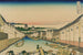 Edo Nihonbashi - Katsushika Hokusai — vy av konstverket