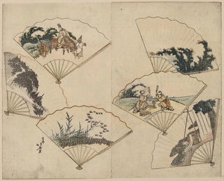 Katsushika Hokusai - Mutamagawa senmen harimaze.webp