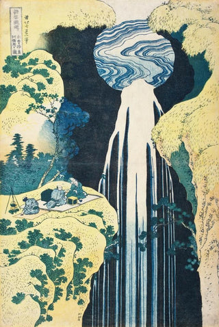 Katsushika Hokusai - The Amida Falls in the Far Reaches of the Kisokaid Road.webp