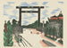 Torii de Kudan - Kawakami Sumio — vy av konstverket