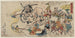 Dke Hyakumanben - Kawanabe Kyōsai — vy av konstverket