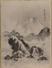 Mont Fuji - Kawanabe Kyōsai — vy av konstverket
