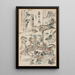 Fête de peinture - Kawanabe Kyōsai — inramlat konstverk på väggen