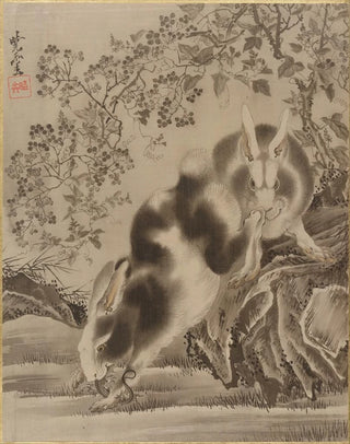 Kawanabe Kysai - Rabbits.webp