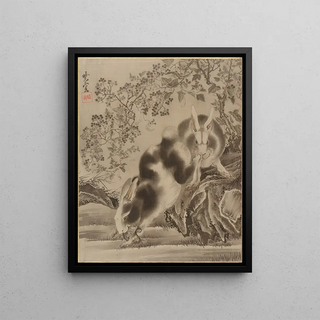 Kawanabe Kysai - Rabbits.webp