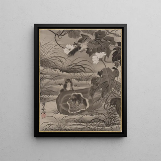 Kawanabe Kysai - Rats and Gourd.webp