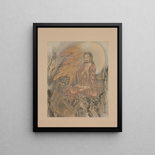 Kawanabe Kysai - Shakyamuni Subjugating Demons.webp