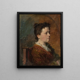 Kazimierz Alchimowicz - Portrait of a young woman study.webp