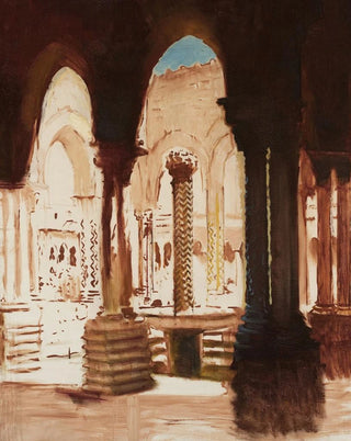 Kazimierz Stabrowski - Monastery courtyard in MonrealePalermo.webp