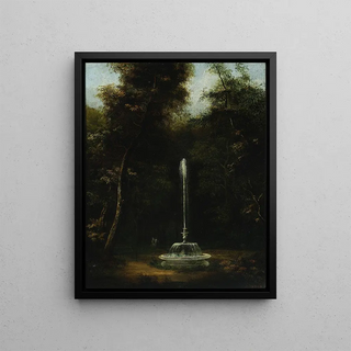 Kazimierz Wojniakowski - View of the azienki Park with a fountain II.webp