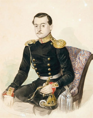 Kazimir Antonovich Yasevich - Portrait Of An Officer.webp