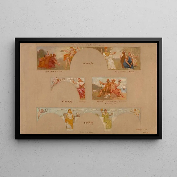Kenyon Cox - Sketches for a Decoration of a Private Library B.webp
