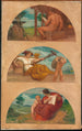 Le Progrès de la civilisation La Forge Commerce et Éducation étude de fresque Capitole d'État Des Moines Iowa - Kenyon Cox — vy av konstverket