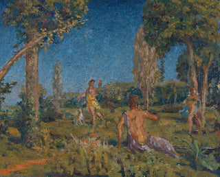 KerXavier Roussel - Artemis with a dog and two companions at a spring.webp
