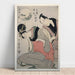 Reproduktion av målningen Kitagawa Utamaro L'amour maternel de Sankatsu et Hanshichi - Kitagawa Utamaro
