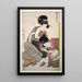 Chichi Sur le point d'allaiter - Kitagawa Utamaro — inramlat konstverk på väggen