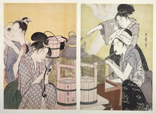 Kitagawa Utamaro - Daidokoro Kitchen scene.webp