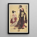 Jbon no zu Bild av den övre klassen - Kitagawa Utamaro — inramlat konstverk på väggen