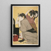 Kamiyui Coiffure - Kitagawa Utamaro — inramlat konstverk på väggen