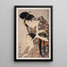 Kamiyui Coiffeur - Kitagawa Utamaro — inramlat konstverk på väggen