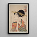 Kiseru o motsu onna Femme tenant une pipe - Kitagawa Utamaro — inramlat konstverk på väggen