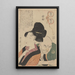 Leçon de haine Nikuburi - Kitagawa Utamaro — inramlat konstverk på väggen