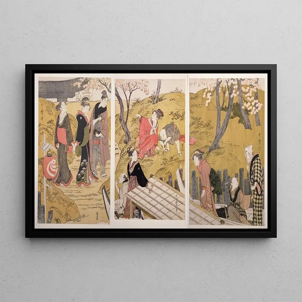 Kitagawa Utamaro - Mimeguri no dote The embankment at Mimeguri.webp