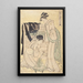 medelklassens bild - Kitagawa Utamaro — inramlat konstverk på väggen