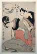 Sankatsu Hanshichi no bosetsu L'amour maternel de Sankatsu et Hanshichi - Kitagawa Utamaro — vy av konstverket