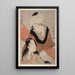 Shinshibari Tendeur de tissu - Kitagawa Utamaro — inramlat konstverk på väggen