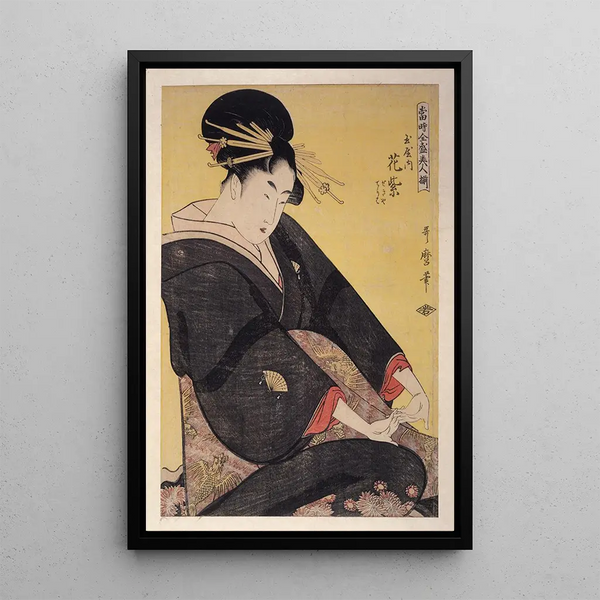 Kitagawa Utamaro - Tamaya uchi Hanamurasaki Sekiya Teriha Hanamurasaki of the Tamaya Sekiya Teriha.webp
