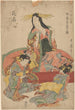 Tre geishor - Kitagawa Utamaro — vy av konstverket