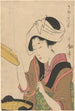 en kvinna som lagar mat - Kitagawa Utamaro — vy av konstverket