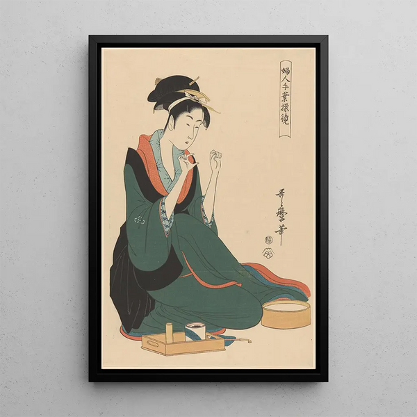 Kitagawa Utamaro - Woman with Thread.webp