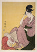 barn som pekar - Kitagawa Utamaro — vy av konstverket