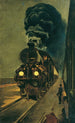 Le train express - Klemens Brosch — vy av konstverket