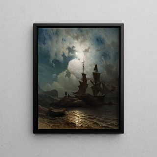 Knud Baade - Moonlight on the Coast of Norway.webp