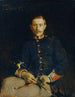 Franz Dangl i uniform - Koloman Moser — vy av konstverket