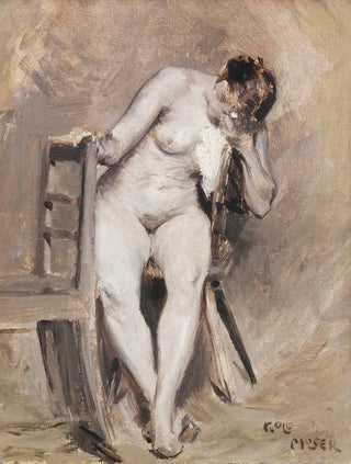 Koloman Moser - Weiblicher Akt im Atelier.webp