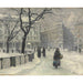 Reproduktion av målningen Kongens Nytorv, Köpenhamn i vinter - Paul Fischer