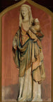 den gotiska Madonna-statyn - Konrad Krzyżanowski — vy av konstverket