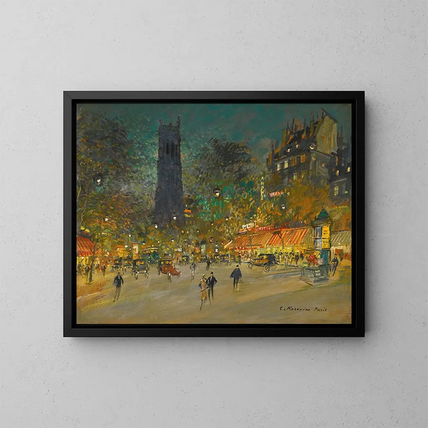 La tour Saint-Jacques - Konstantin Alexeïevitch Korovine — inramlat konstverk på väggen