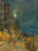 Quai de Marseille de nuit - Konstantin Alexeïevitch Korovine — vy av konstverket