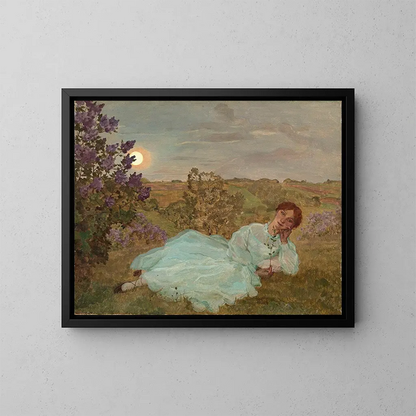 Repos vid skymningen - Konstantin Andreevich Somov — inramlat konstverk på väggen